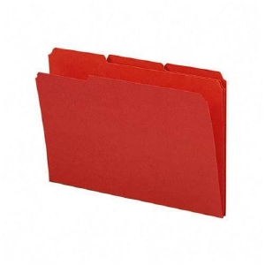 100 per Box Legal Size Red 17743 Smead File Folder 1/3-Cut Tab 