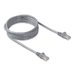 Belkin RJ45 CAT-5e Patch Cable, Snagless Molded Grey 03 - 3 ft Category 5e Network Cable for...