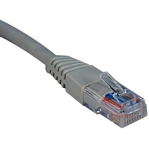 Eaton Tripp Lite Series Cat5e 350 MHz Molded (UTP) Ethernet Cable (RJ45 M/M), PoE - Gray, 25 ft....