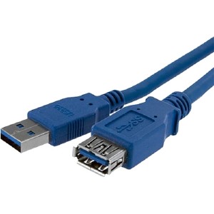 StarTech.com 1m Blue SuperSpeed USB 3.0 (5Gbps) Extension Cable A to A - M/F - Extend your...