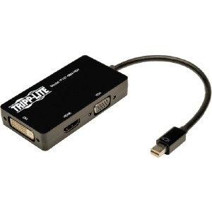 Eaton Tripp Lite Series Keyspan Mini DisplayPort to VGA/DVI/HDMI All-in-One Adapter Video...