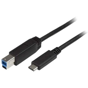 StarTech.com 2m 6 ft USB C to USB B Printer Cable - M/M - USB 3.0 (5Gbps) USB B Cable - USB C to...