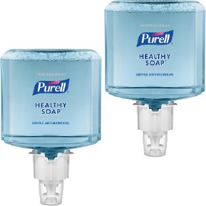 PURELL&reg; ES4 0.5% BAK Antimicrobial Foam Soap - 40.6 fl oz (1200 mL) - Hand - Blue -...