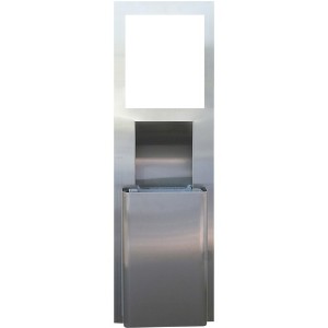 Scott Pro Wall Unit/Trash Receptacle - Touchless, Roll Dispenser - 54.5