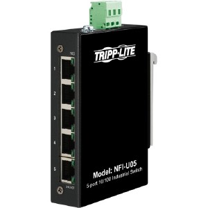 Eaton Tripp Lite Series 5-Port Unmanaged Industrial Ethernet Switch - 10/100 Mbps, Ruggedized,...