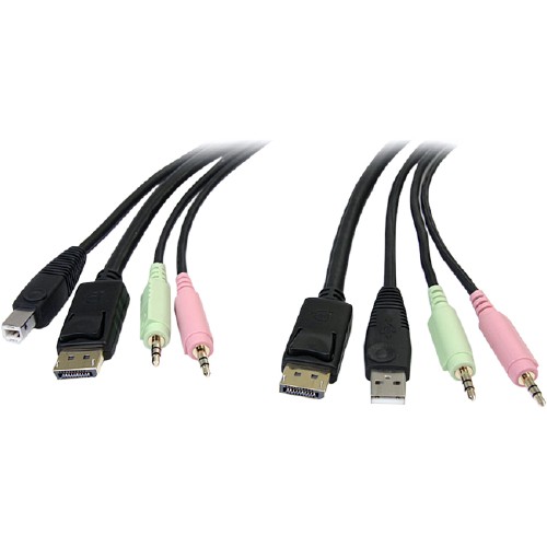 Deals&nbsp;Startech&nbsp;DP4N1USB6&nbsp;Cables