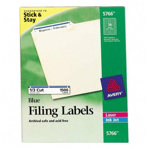 Avery Dennison 05766 Labels Permanent File Folder Labels With Trueblock Technology AVE5766 072782057664