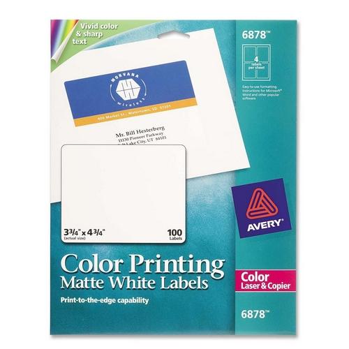 Avery Dennison 06878 Labels White Print-to-the-edge Shipping Labels AVE6878 072782068783