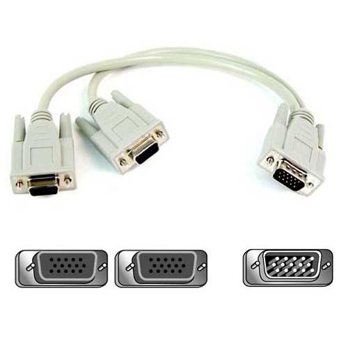 Belkin F3G006-01 Cables Belkin Monitor Display Cable - Hd-15 Female Video - Hd-15 Male Video - 1ft - Gray (f3g006-01) F3g00601 675375072138