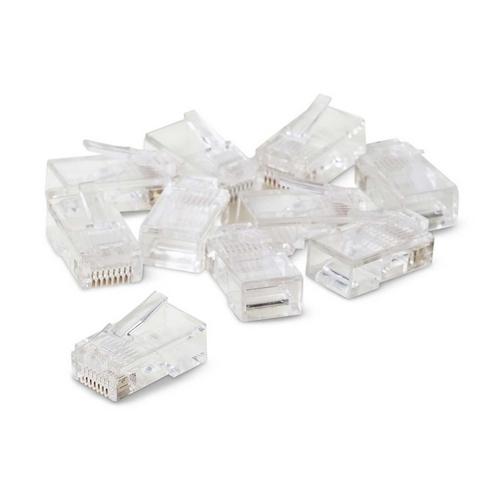 Belkin R6G088-R-10 Cable Ends/Connectors Belkin 50 Micron Rj45 Plugs - 10 Pack - Rj-45 Network Male - Clear (r6g088-r-10) R6g088r10 722868105184