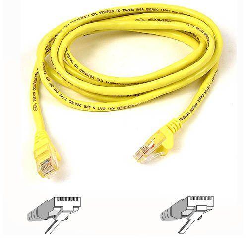 Belkin A3X126-07-YLW-M Cables Belkin Cat5e Crossover Cable - Rj-45 Male Network - Rj-45 Male Network - 7ft - Yellow (a3x126-07-ylw A3x12607ylwm 722868241752