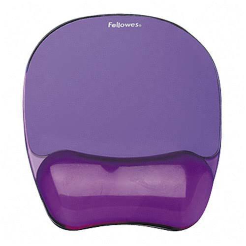 Fellowes Gel Crystals Mouse Pad With Wrist Rest 1 H x 7.94 W x 9.25 D  Purple - Office Depot