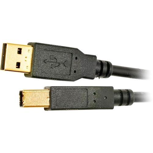 Tripp Lite 6ft USB Cable Hi-Speed Gold Shielded USB 2.0 A/B Male / Male 6'  - USB cable - USB to USB Type B - 6 ft - U022-006 - USB Cables 