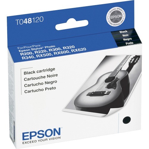 Epson T048120-S Toners & Ink Cartridges 48 Black Ink Cartridge T048120s 010343847088