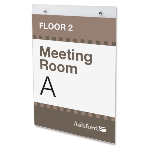 Deflecto Corporation 68201 Sign & Name Plates Classic Image Wall Mount Sign Holder DEF68201 079916682013
