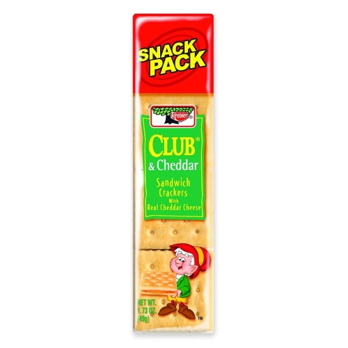 Keebler KEE21161 Snacks Club And Cheddar Sandwich Crackers KEB21163 030100125211