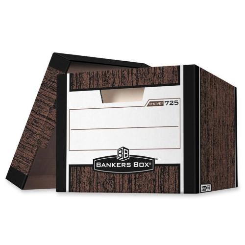 Fellowes 00725 Shipping & Storage Boxes R-kive - Letter/legal, Woodgrain FEL00725 077511007255