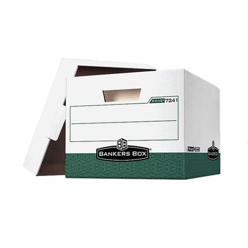 Fellowes 07241 Shipping & Storage Boxes R-kive - Letter/legal, White/green FEL07241 077511072413