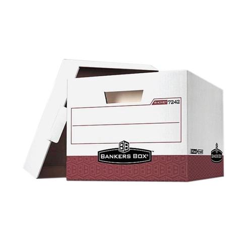 Fellowes 07242 Shipping & Storage Boxes R-kive - Letter/legal, White/red FEL07242 818285900430