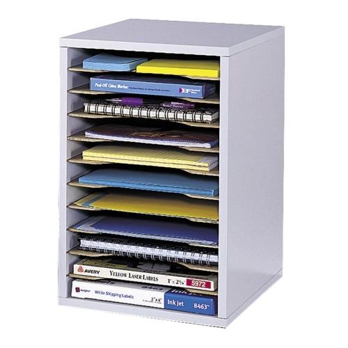 Safco 9419GR Racks & Organizers Vertical Desktop Sorter SAF9419GR 630595111869