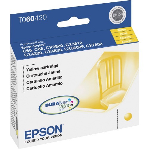 Epson T060420-S Toners & Ink Cartridges Durabrite Yellow Ink Cartridge T060420s 010343854222