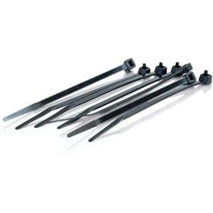 C2g 43037 Cable Management 6in Black Cbl Ties 100pk Taa - Designed To Bundle And Secure Cables, 18 Pounds Of (43037) 021112916249