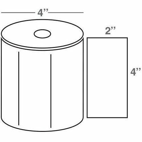 Wasp 633808431051 Labels Thermal Transfer Quad Pack - Labels - Labels ( 725 Per Sheet/roll) - White (633808431051) 633808431051