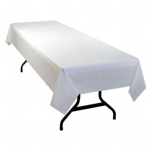 Tablemate Products, Inc 549WH Furniture Covers Plastic Tablecover TBL549WH 077218549270