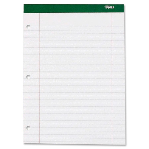 Tops 63379 Pads & Notebooks Perforated 3-hole Punched Legal Pad TOP63379 818288534199
