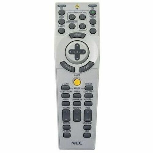 Nec RMT-PJ24 Remote Controls Replacement Remote For Np4000, Np4001, Np4100 And Np4100w Projectors. (rmt-pj24) Rmtpj24 050927255366