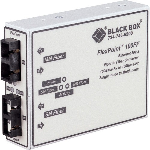 Black Box LMC250A-LH Transceivers/Media Converters Flexpoint Fiber-to-fiber Mode Converter Lmc250alh 822088109129