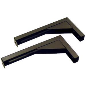 Elitescreens ZVMAXLB12-B Mounting Kits Elite Screens 12" Wall And Ceiling Hanging L-brackets - For Manual/spectrum/vmax2 Series, Black, Zvm Zvmaxlb12b 646492374207