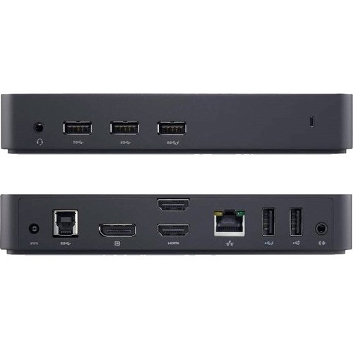 Compsource D3100 Docking Stations Dell Docking Station - Usb 3.0 - 2 X Usb 2.0 - Network (rj-45) - 2 X Hdmi Ports - Hdmi - Displayport 783555179963