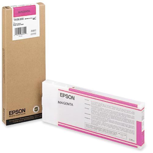 Epson T606300 Toners & Ink Cartridges Epson T606300 220 Ml Magenta Ultrachrome Ink Cartridge - Epson Stylus Pro 4880 P 069060126051