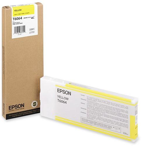 Epson T606400 Toners & Ink Cartridges Epson T606400 220 Ml Yellow Ultrachrome Ink Cartridge - Epson Stylus Pro 4880 Co 010343864740
