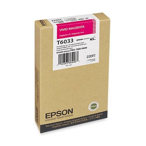 Epson T603300 Toners & Ink Cartridges Epson Ultrachrome T6033 Original Ink Cartridge - Inkjet - Magenta - 1 Each (t603300) 103438644676