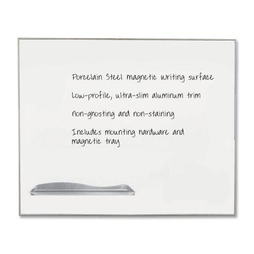 Mooreco 2029C Uncategorized Porcelain Steel Whiteboard With Silver Ultra Trim 3x4ft (hxw): Magnetic, Gloss D (2029c) 703673836173