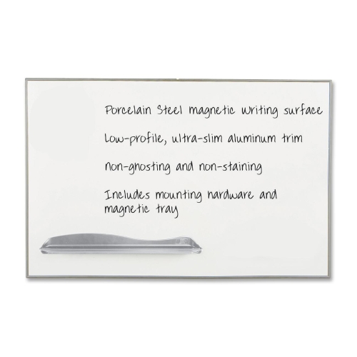Mooreco 2029G Uncategorized Porcelain Steel Whiteboard With Silver Ultra Trim 4x6ft (hxw): Magnetic, Gloss D (2029g) 703673836197
