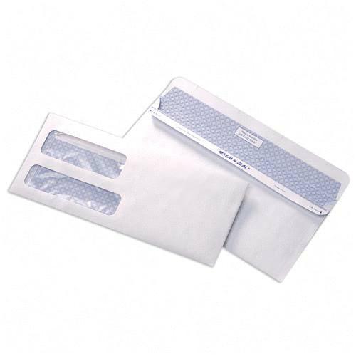 Quality Park Products 67529 Envelopes No. 9 Double Window Envelopes With Tamper-evident Seal QUA67529 085227675293