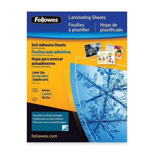 Fellowes 5221501 Lamination Sheets & Cartridges Self-adhesive Letter 3mil Laminating Sheets 642125184427