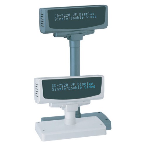 Partner Tech CD-7220GST12110-B Pole Displays Partner Tech Cd-7220 Pole Display - Green Blue - Vfd - 20 X 2 - Serial (cd-7220gst12110-b) Cd7220gst12110b 