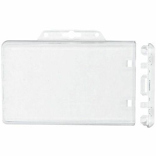 Brady People Id 1840-6040 Holders & Clips Brady Horizontal Locking Card Holder - 2.25" X 4.25" - Plastic (1840-6040) 18406040 662578223979
