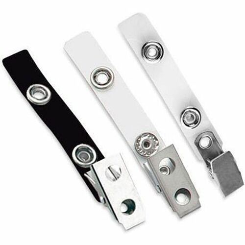 Brady People Id 2105-1320 Pins & Clamps Brady Strap Clip - Stainless Steel, Vinyl - 500 / Pack - Clear (2105-1320) 21051320 