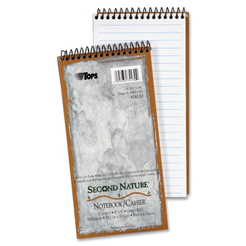 Tops 74130 Pads & Notebooks Recycled Steno Book TOP74130 025932741302