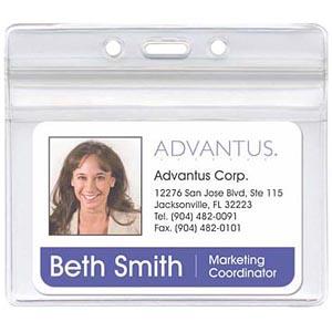 Advantus Corp 75523 Holders & Clips 75523 Re-sealable Badge Holder AVT75523 091141755232