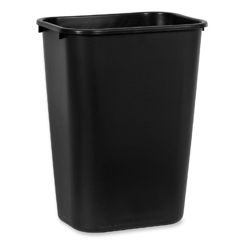 Rubbermaid FG295700BLA Wastebaskets & Trash Cans Standard Deskside Wastebasket RCP295700BK 086876019179