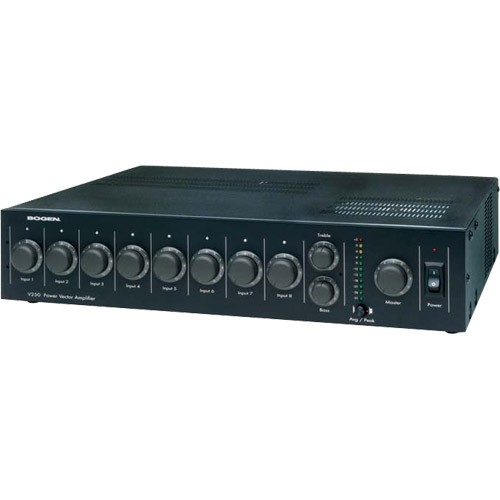 Bogen V250 A/V Receivers & Amplifiers Bogen Power Vector V250 Amplifier - 340 W Rms - Black - 0.1% Thd - 20 Hz 765368391138