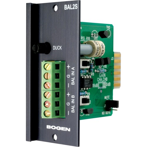 Bogen BAL2S Miscellaneous Devices Bogen Bal2s Balanced Input Module - 3.1" Height X 1.3" Width X 3.5" Depth 999567549124