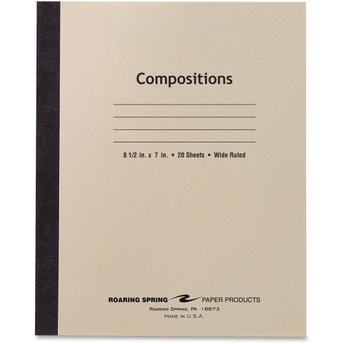 Tops 77340 Pads & Notebooks Wide Ruled Flexible Cover Composition Book ROA77340 641438204907