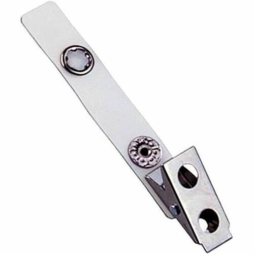 Brady People Id 2120-1010 Pins & Clamps Nickel Plated 2-hole Clip With Reinforced Strap 21201010 